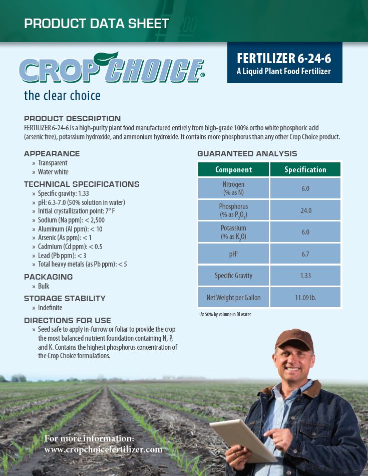 6-24-6 Fertilizer Product Data Sheet